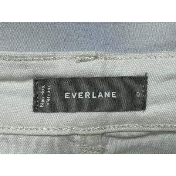 Everlane Women's The Utility Barrel White Denim Jeans - Size 0 (25x27) - Picture 3 of 5